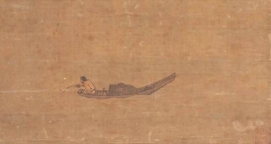 《寒江独钓图》 马远 26.7 x 50.6 cm 日本东京国立博物馆藏