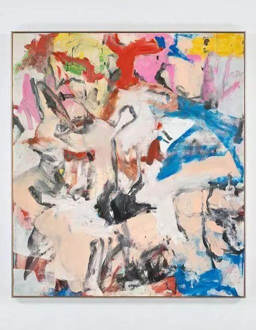 威廉·德·库宁《无题XII》，油彩、画布，202.6×177.2cm，1975年