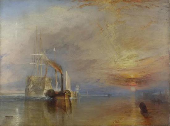 The Fighting Temeraire tugged to her last berth to be broken up， 1839