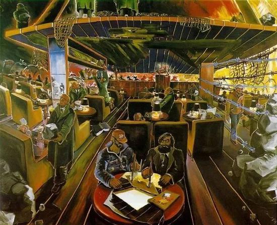 伊门多夫《德国咖啡馆-4》1978