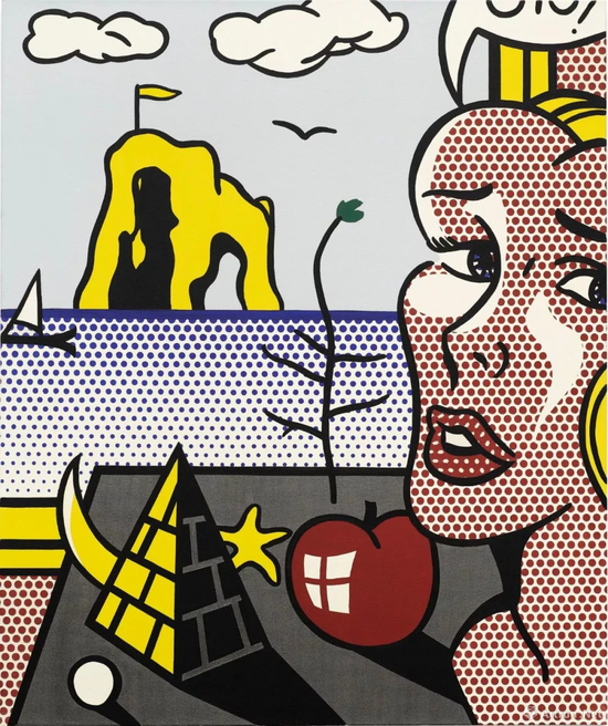 罗伊·李奇登斯坦（Roy Lichtenstein）《静物、头像与风景》成交价：1050万美元