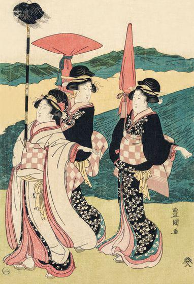 日本浮世绘妇女