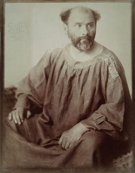 古斯塔夫·克林姆。图/WIKIMEDIA COMMONS Gustav Klimt， （b） 1862.7.14 ~ （d） 1918.2.6