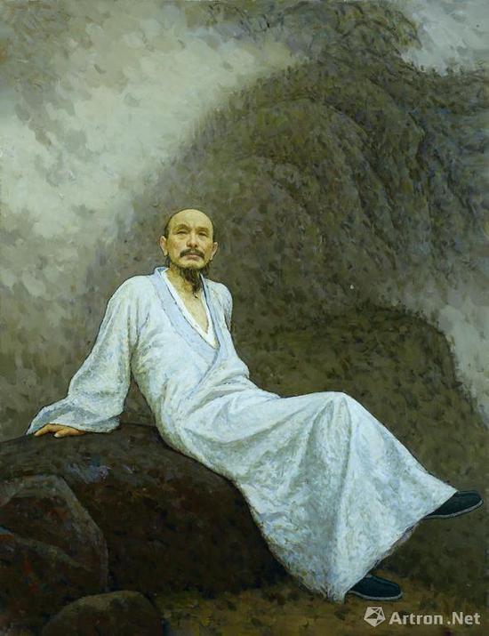 靳尚谊《画僧髡残》布面油画 150.5x114cm 1999年 中国嘉德以2875万元成交