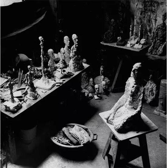 阿尔伯托·贾科梅蒂的工作室，1966年