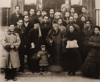 部分北平艺专教师合影，1948年