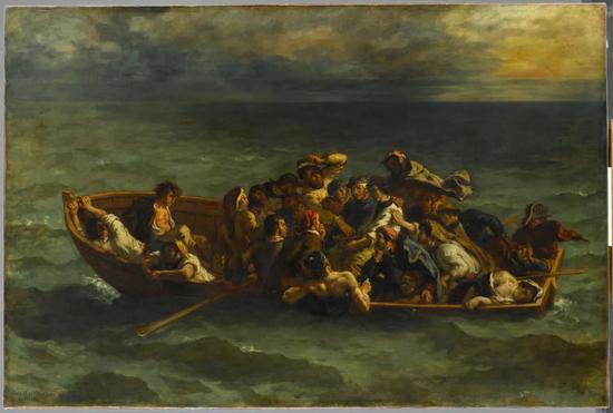 德拉克罗瓦，《唐璜遇海难》（Le Naufrage de Don Juan），1841