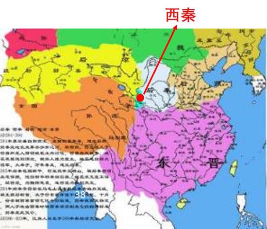 西秦位置地图