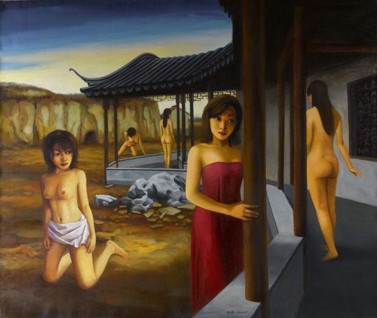 后园·无处告别The backyard, nowhere to be found130x110cm2005年