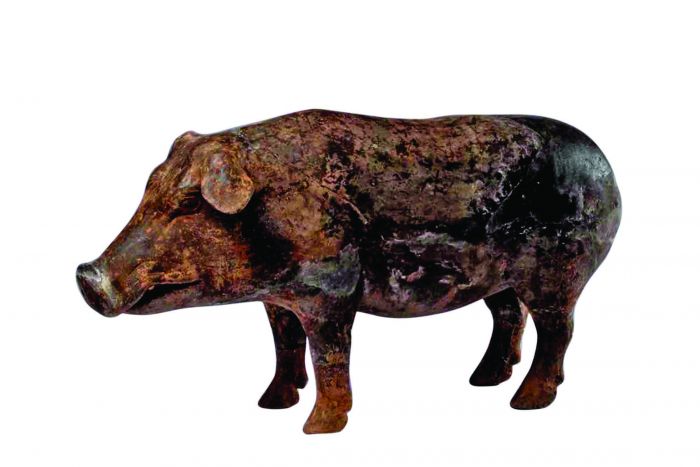 2西汉早期墓葬出土的陶猪