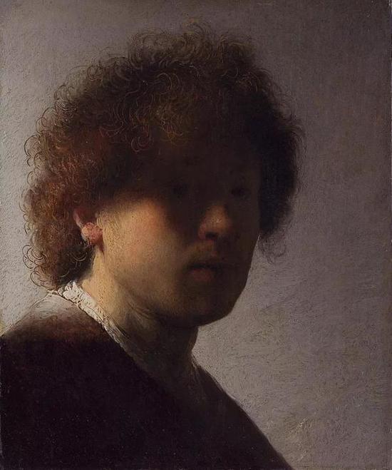 伦勃朗，《自画像》，布面油画，1628年，荷兰国立博物馆