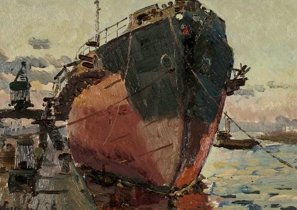 20  朱拉佛廖夫.Д.В.  康诺涅尔斯造船厂  24.3cm×34cm  1956年.jpg