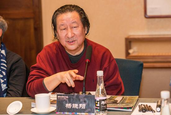中国美术家协会副主席杨晓阳在”韩美林生肖艺术大展“学术研讨会上发表讲话