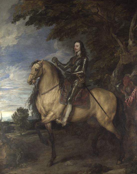 NG Van Dyck Equestrian portrait of Charles I - high resolution