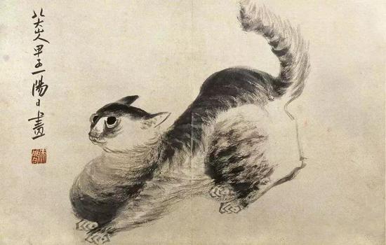 《杂画册》之猫 1684 年 北京故宫博物院藏