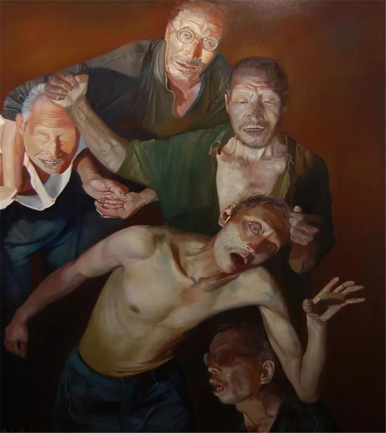 梁昊鹏 鲁迅美术学院油画系副教授，不是我 150×90cm 布面油画 2008