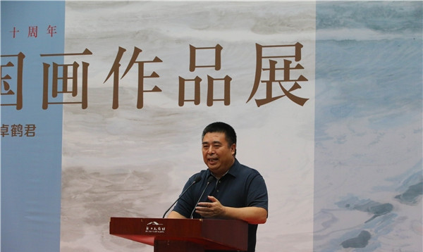 浙江省文联副巡视员、浙江省美术家协会副主席兼秘书长骆献跃致辞.jpg