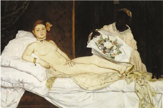 爱德华·马奈 奥林匹亚 布面油画 1863年 法国奥赛博物馆藏
