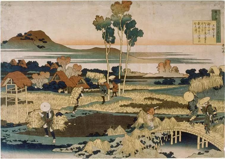 秋天的农民   葛饰北斋 约1799
