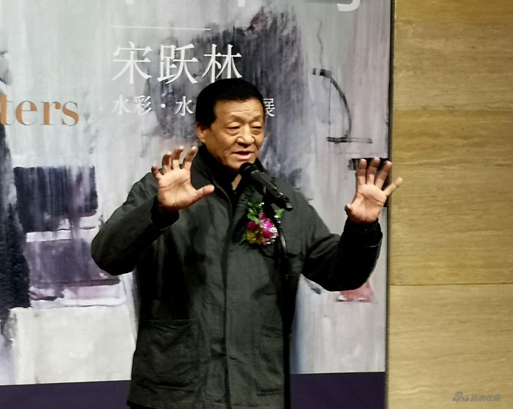 中国美术家协会水彩画艺术委员会主任陈坚致辞